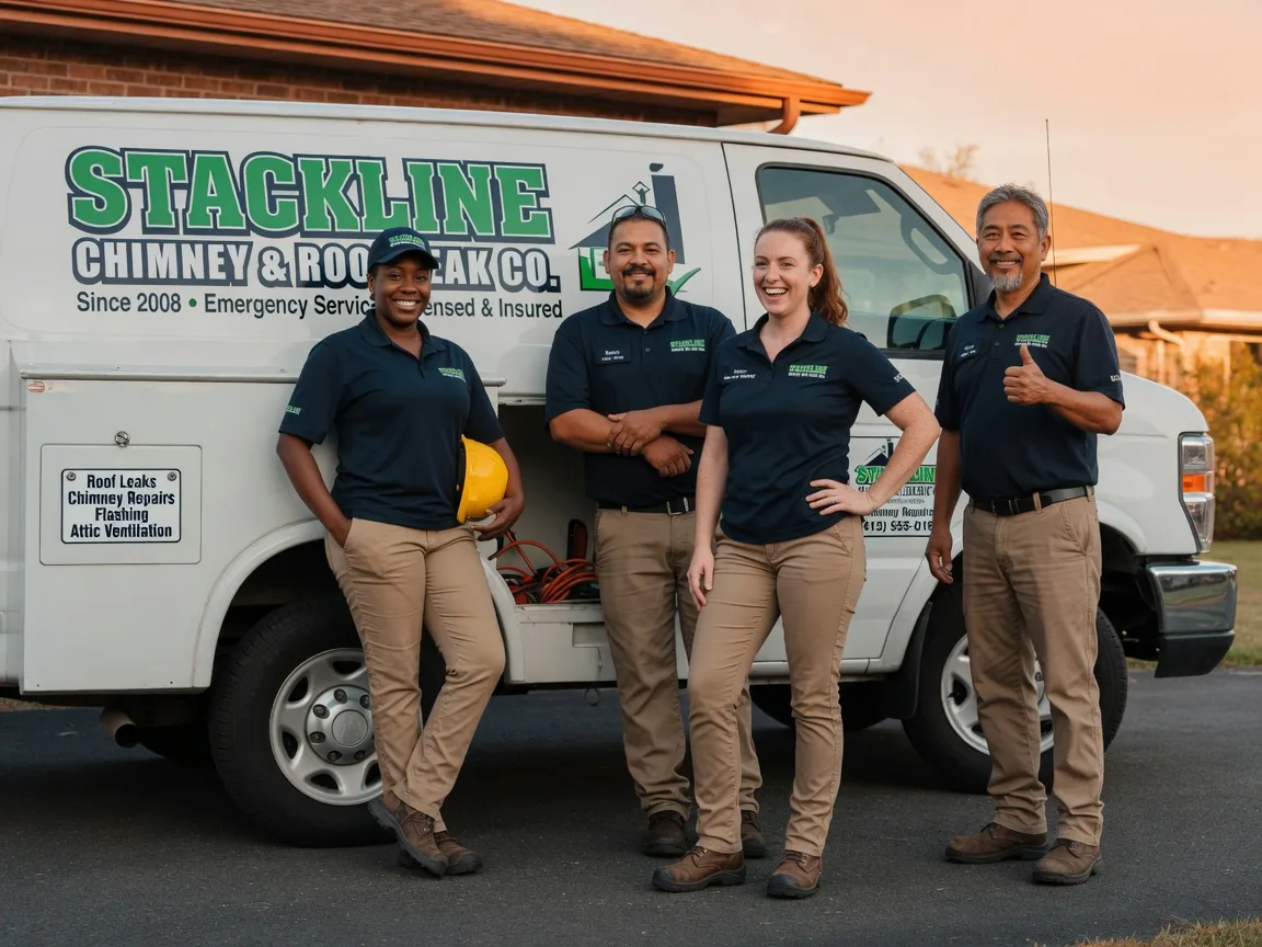 Chimney flashing repair company in Columbus, PA